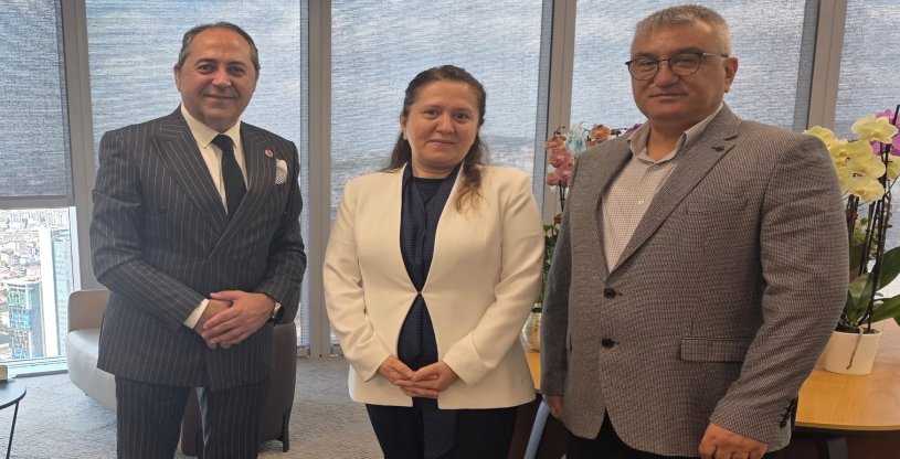 GÜVEN VE ÜÇER, ZİRAAT KATILIM GRUP BAŞKANI SELÇUK'A 'HAYIRLI OLSUN' ZİYARETİNDE BULUNDU
